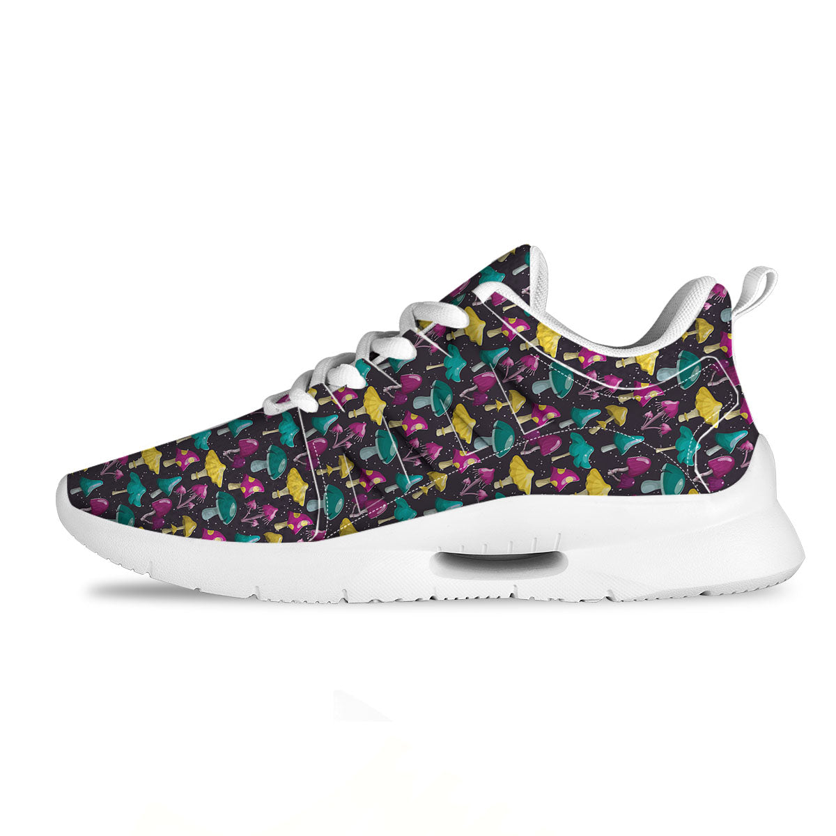 Mushroom Cartoon Print Pattern Tennis Shoes-grizzshop