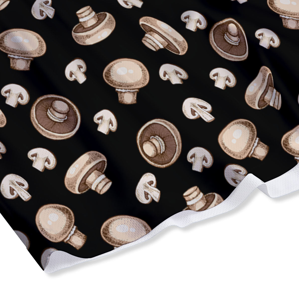 Mask Samurai Gold Print Mesh Shorts