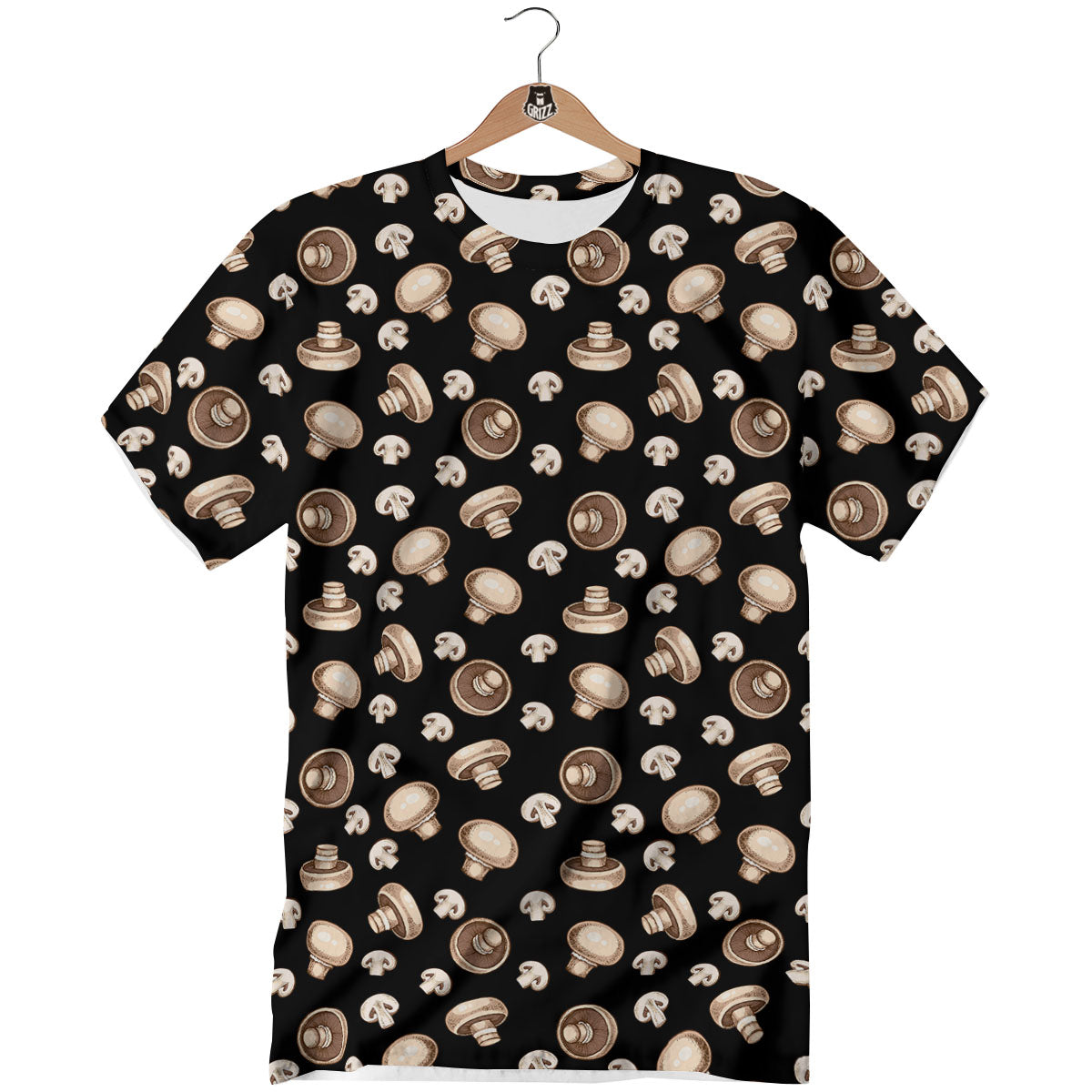 Mushroom Champignon Print Pattern T-Shirt-grizzshop