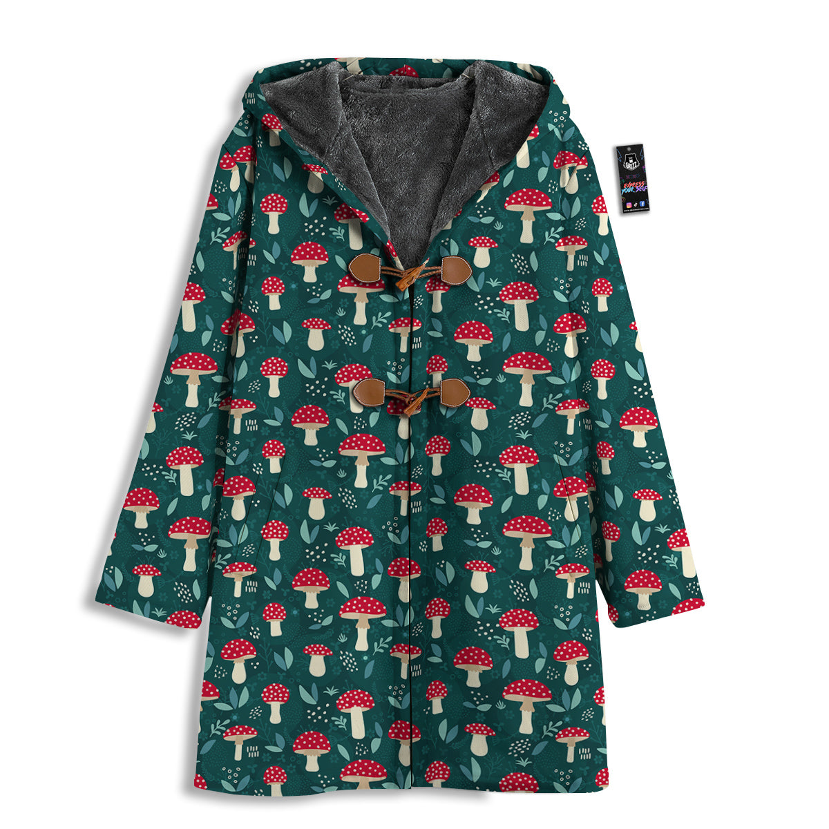 Mushroom Cute Print Pattern Men's Windbreaker Jacket-grizzshop