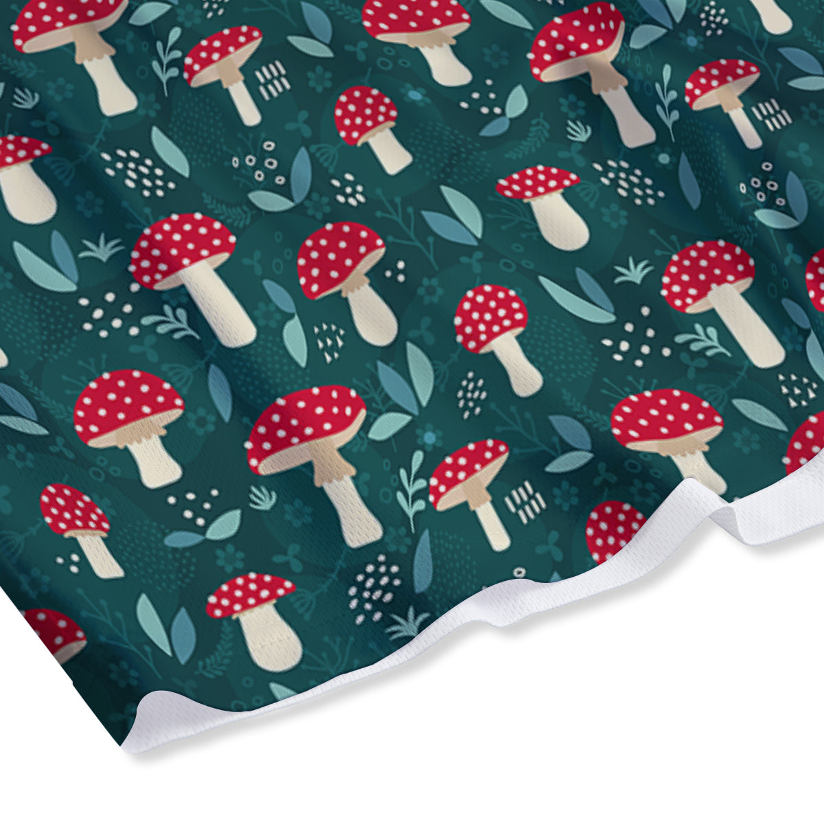 Mushroom Cute Print Pattern Mesh Shorts-grizzshop