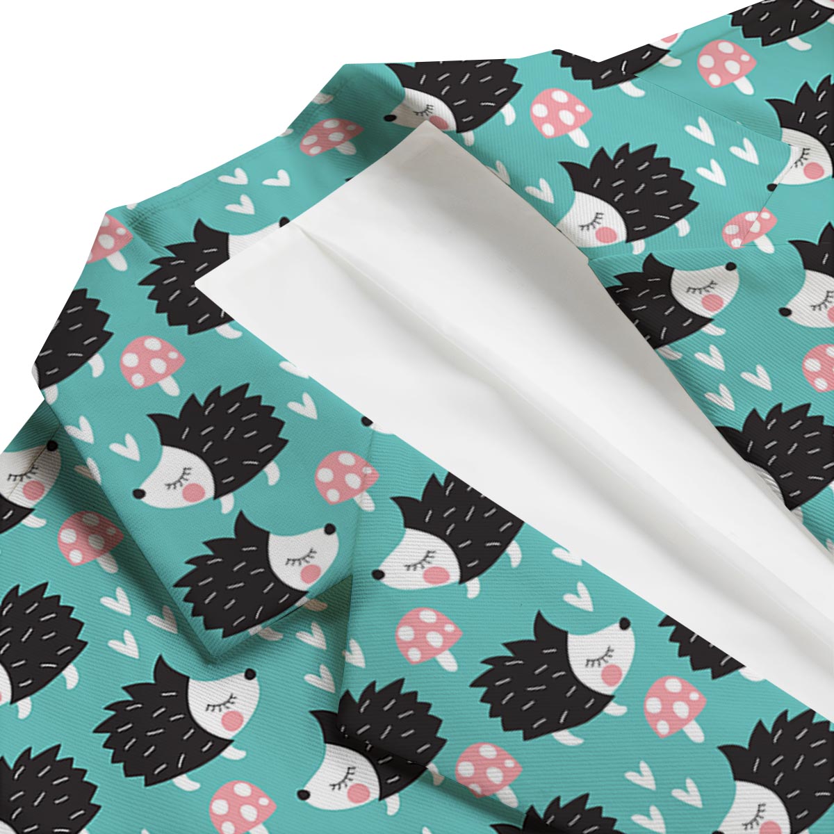 Mushroom Hedgehogs Men's Blazer-grizzshop