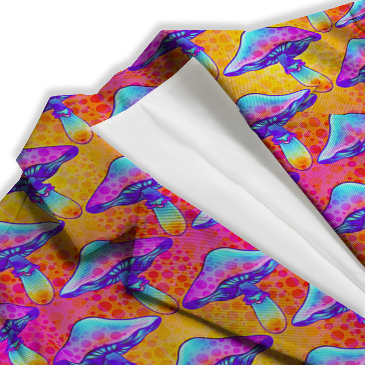 Mushroom Psychedelic Hippie Print Pattern Women's Blazer-grizzshop