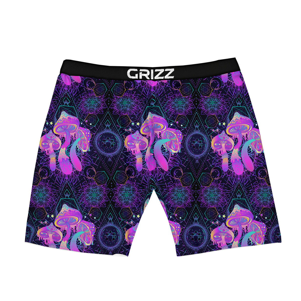 Mushroom Psychedelic Print Pattern Boxer Briefs-grizzshop