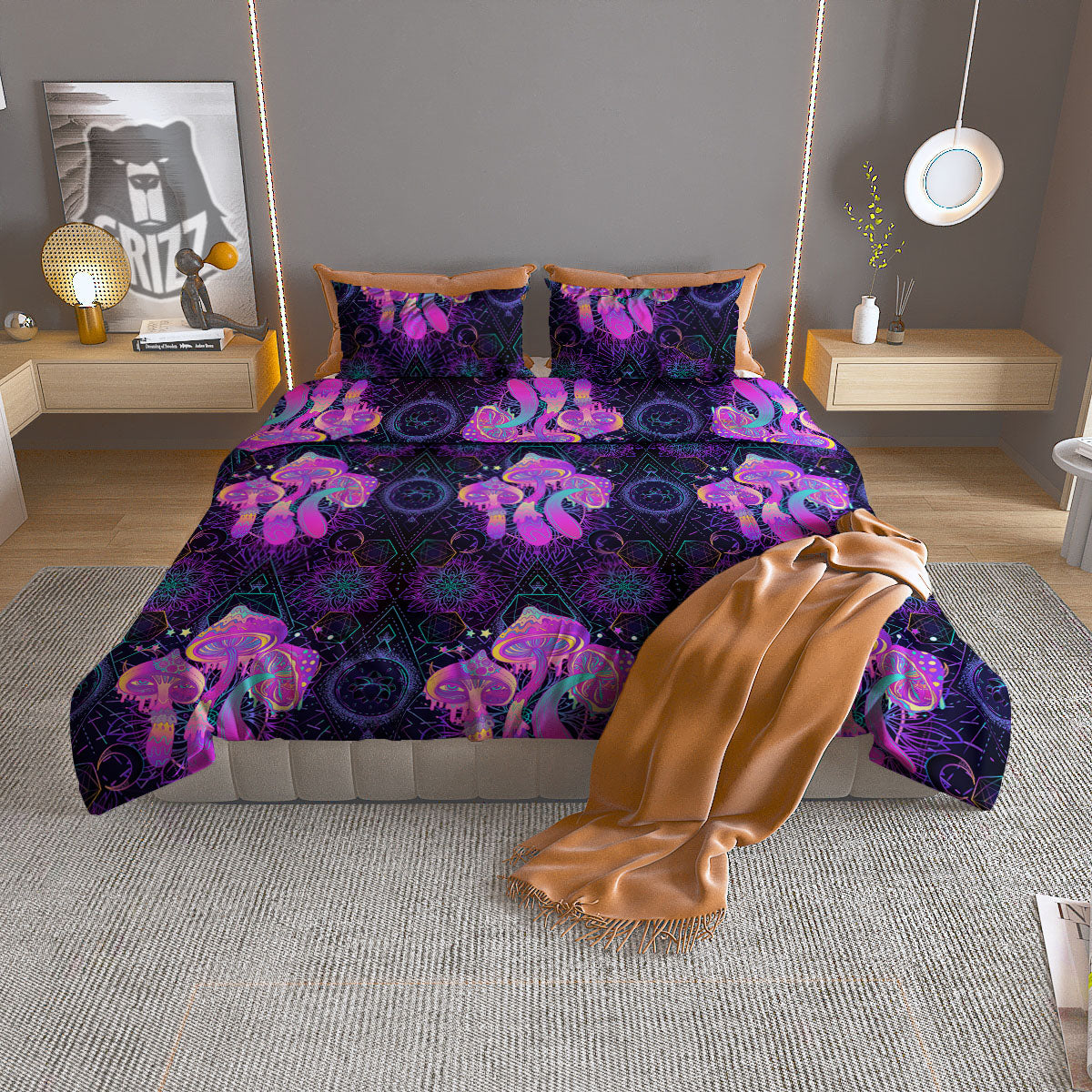 Navajo Teal Southwestern Print Pattern Duvet Cover Bedding Set