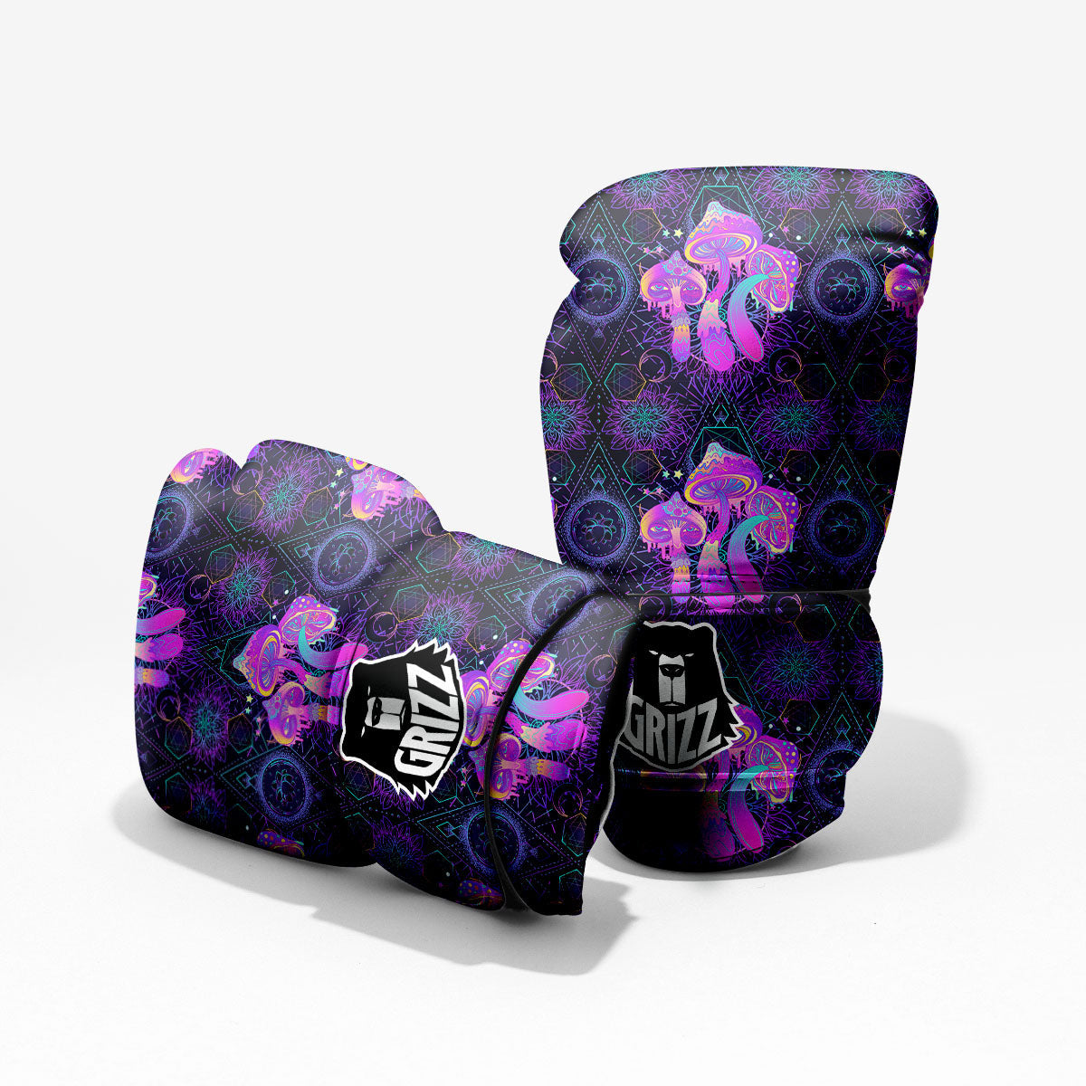 Mushroom Psychedelic Print Pattern Pro Boxing Glove