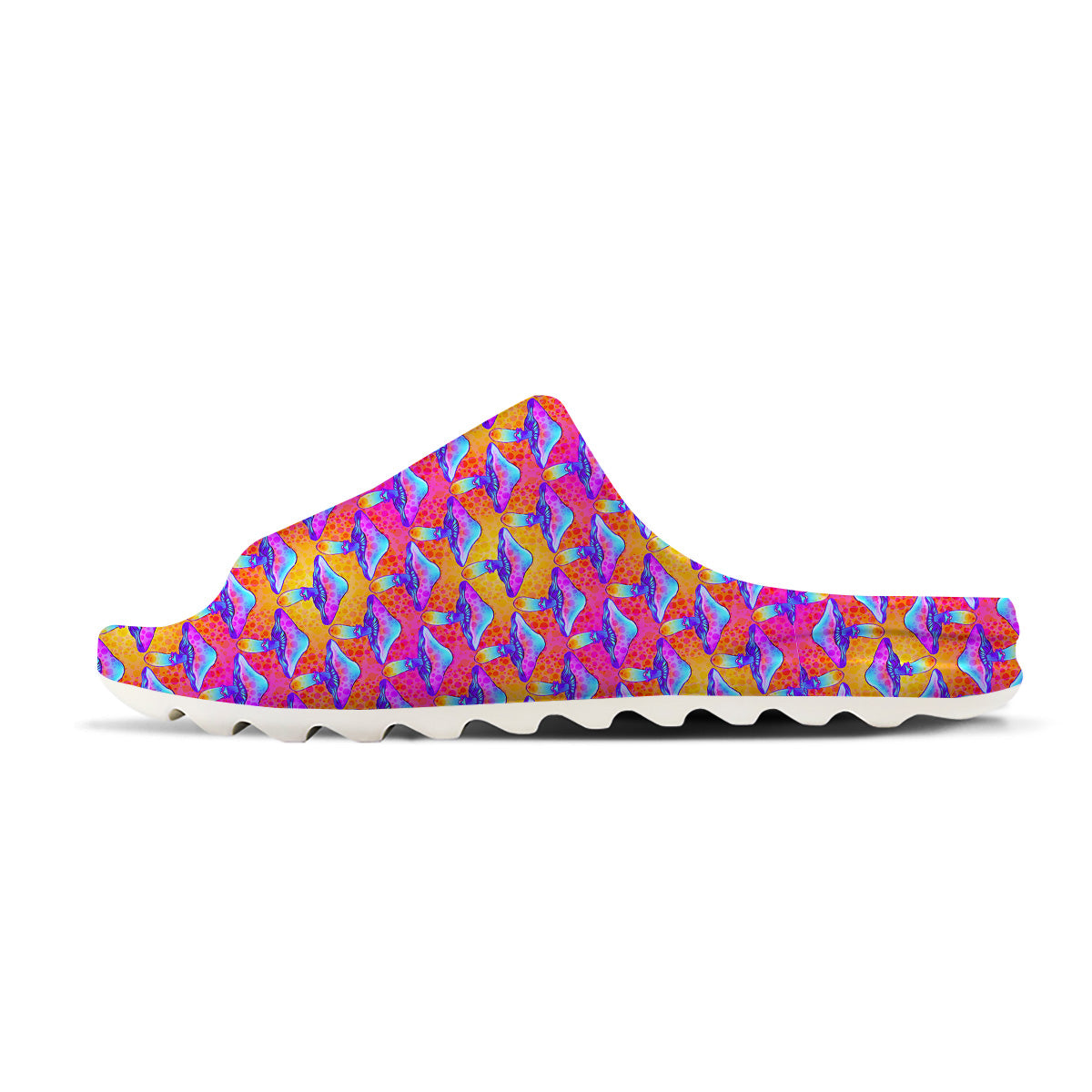 Mushroom Psychedelic Hippie Print Pattern Sandals-grizzshop