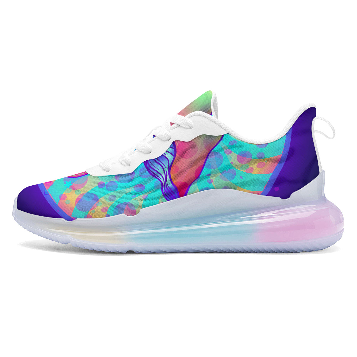 Mushrooms Psychedelic Print Running Sneakers-grizzshop
