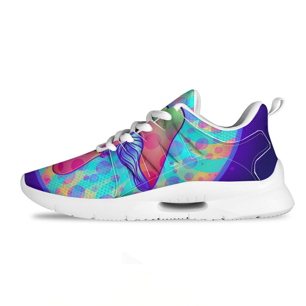 Mushrooms Psychedelic Print Tennis Shoes-grizzshop