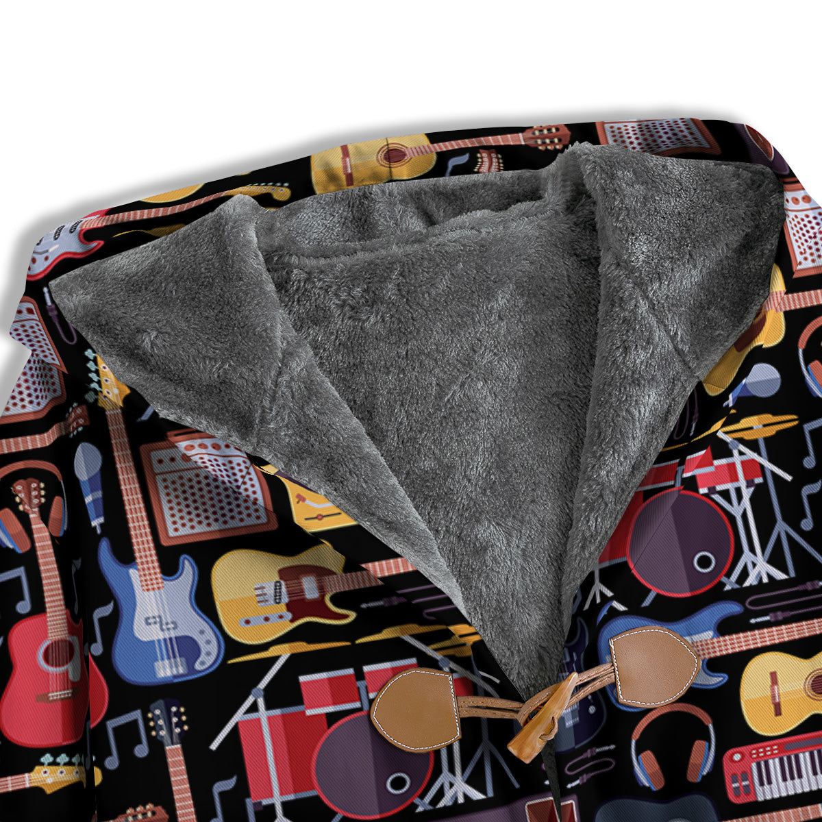 Music Instruments Print Pattern Men's Windbreaker Jacket-grizzshop