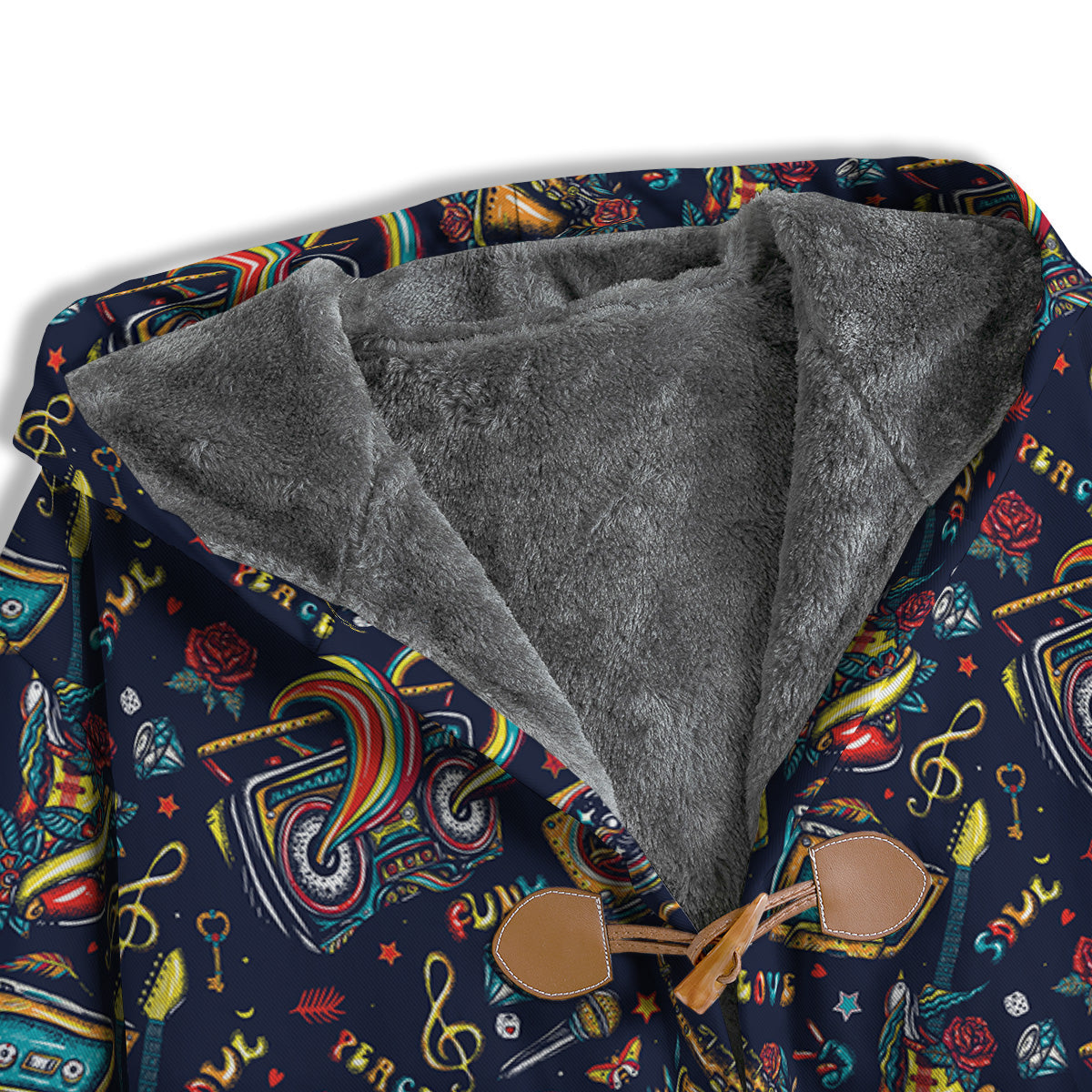Musical Instruments Print Pattern Men's Windbreaker Jacket-grizzshop