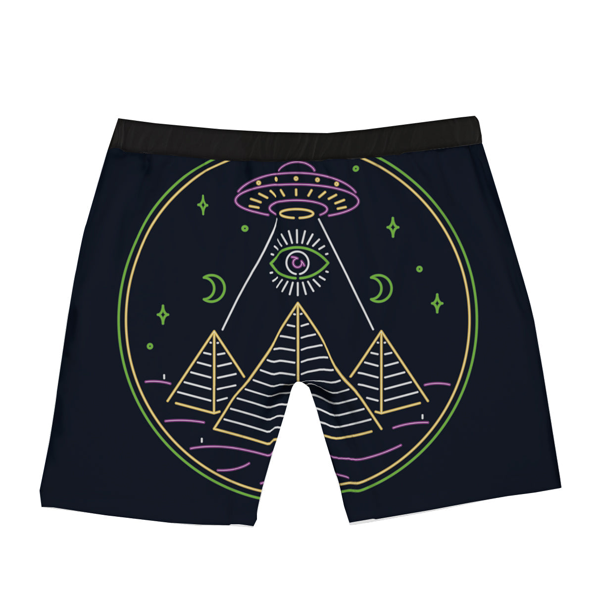 Mystery Of Egypt Neon Print Boxer Briefs-grizzshop