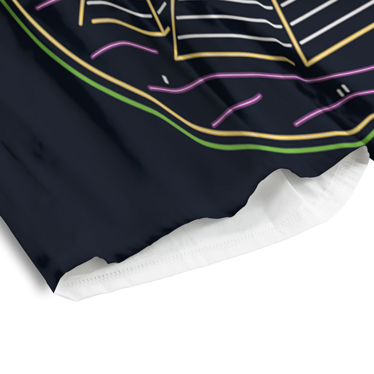 Mystery Of Egypt Neon Print Men's Athletic Shorts