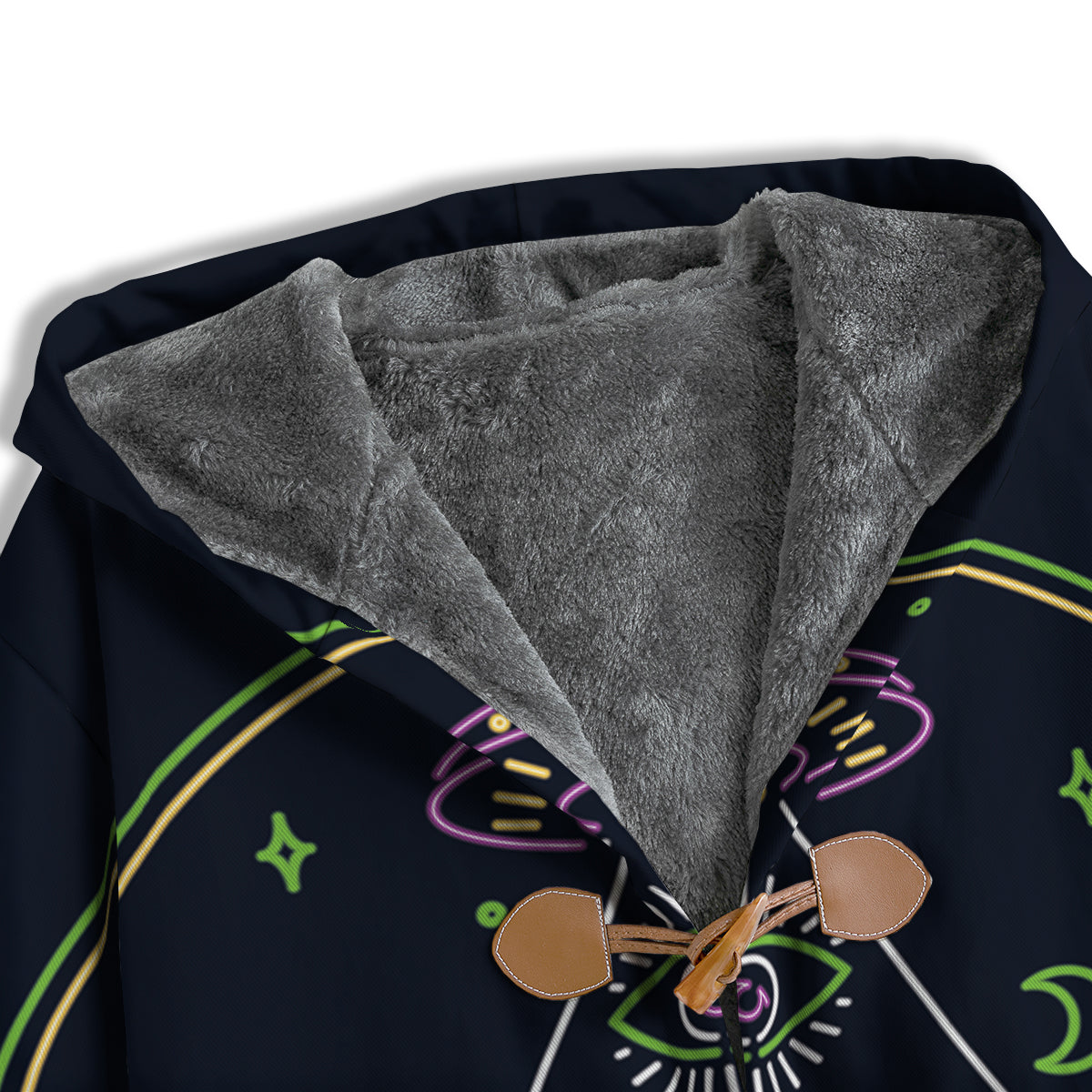 Mystery Of Egypt Neon Print Men's Windbreaker Jacket-grizzshop