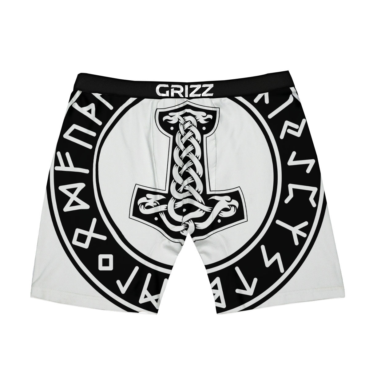 Mythology Mjolnir Norse Print Boxer Briefs-grizzshop