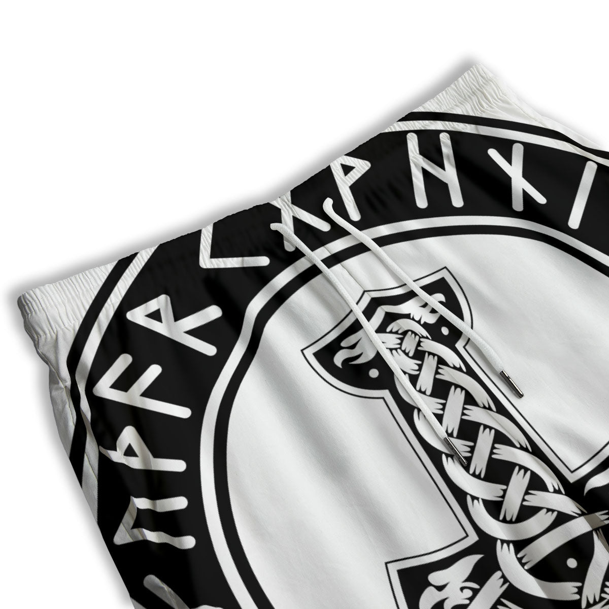 Mythology Mjolnir Norse Print Men's Athletic Shorts