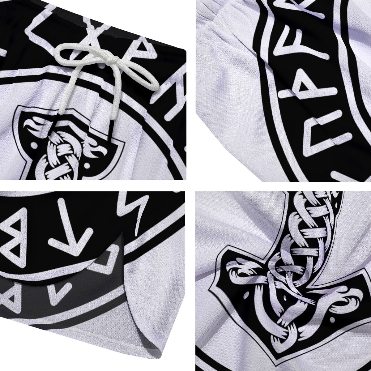 Mythology Mjolnir Norse Print Men's Running Shorts-grizzshop