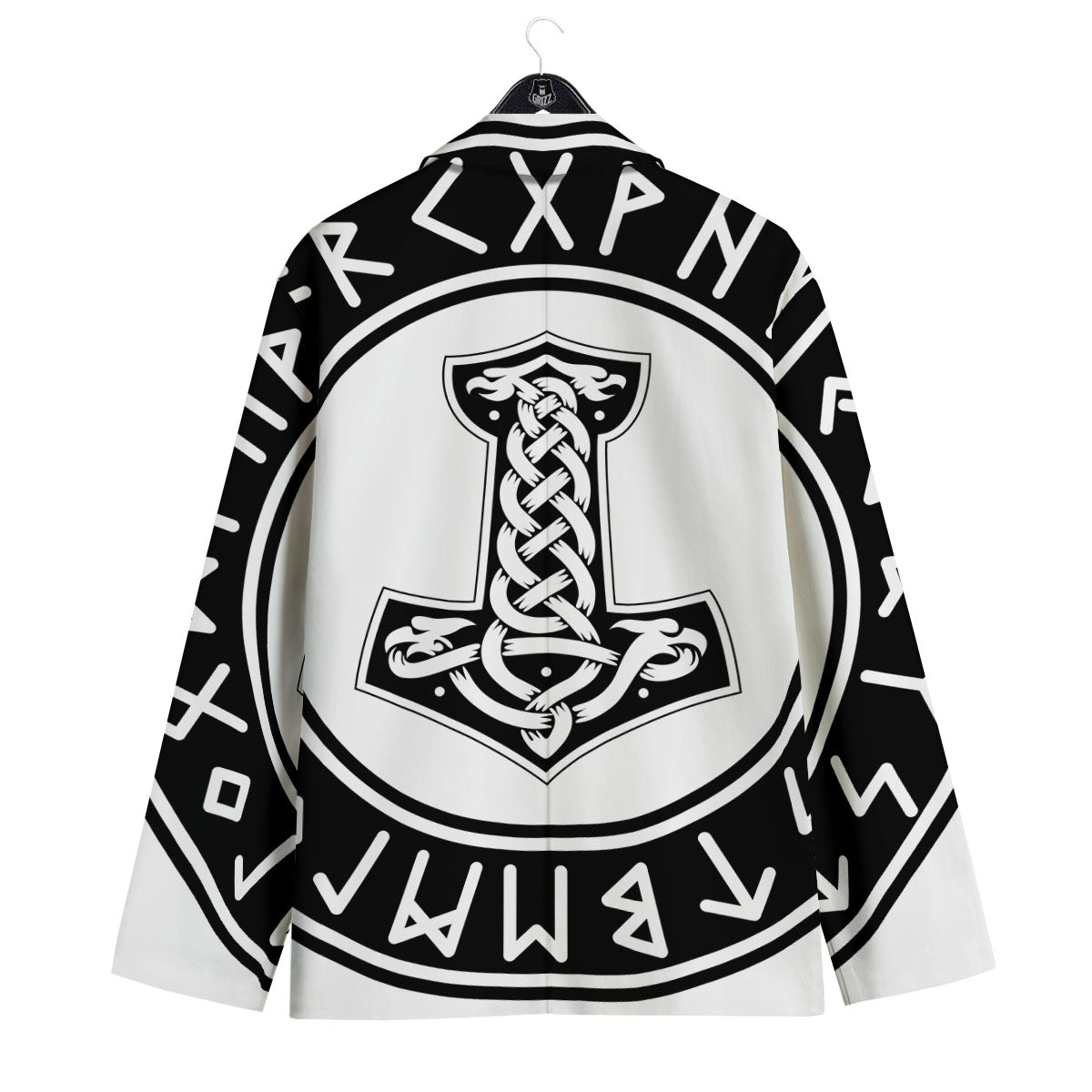 Mythology Mjolnir Norse Print Men's Sport Coat-grizzshop