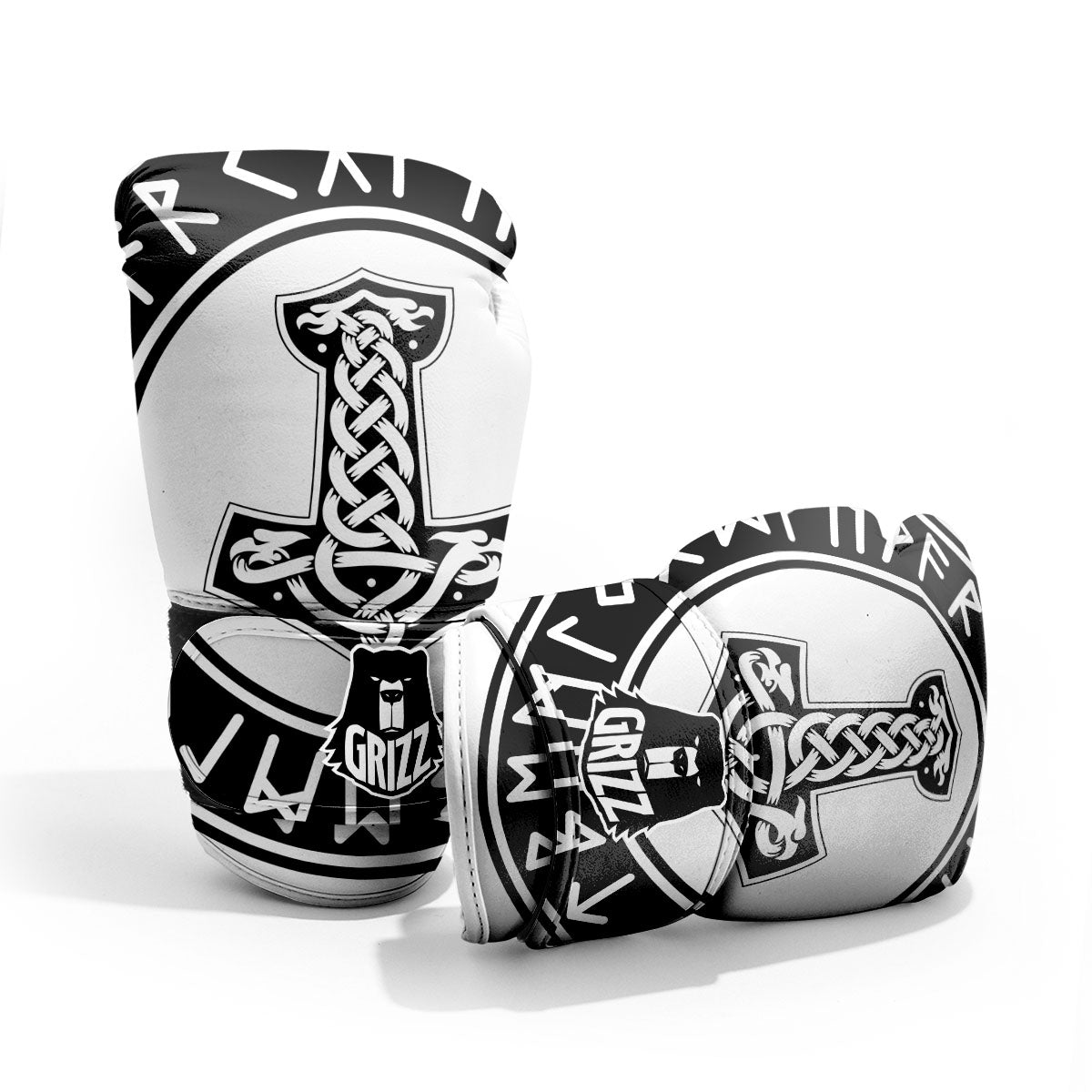 Mythology Mjolnir Norse Print Pro Boxing Glove