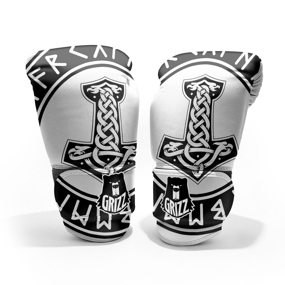 Mythology Mjolnir Norse Print Pro Boxing Glove