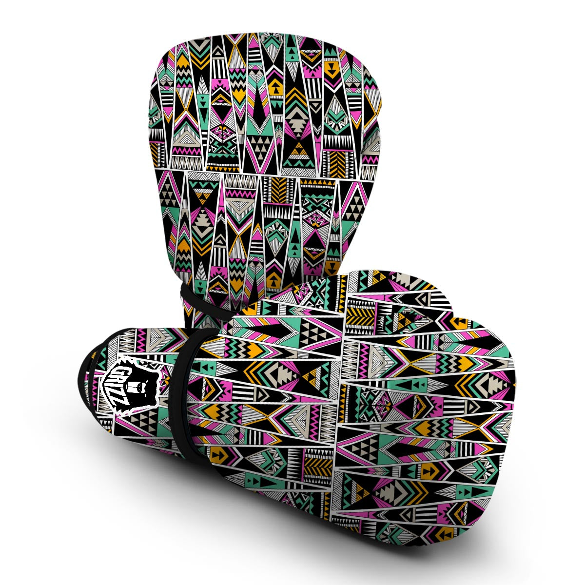 Native American Aztec Tribal Navajo Indians Print Boxing Gloves-grizzshop