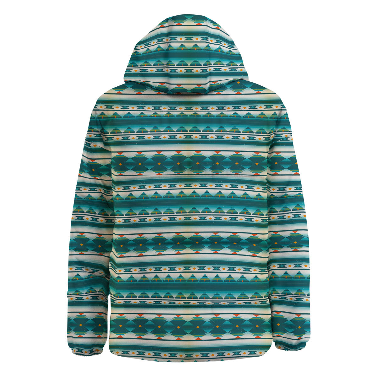 Native American Ethnic Print Pattern Down Jacket-grizzshop