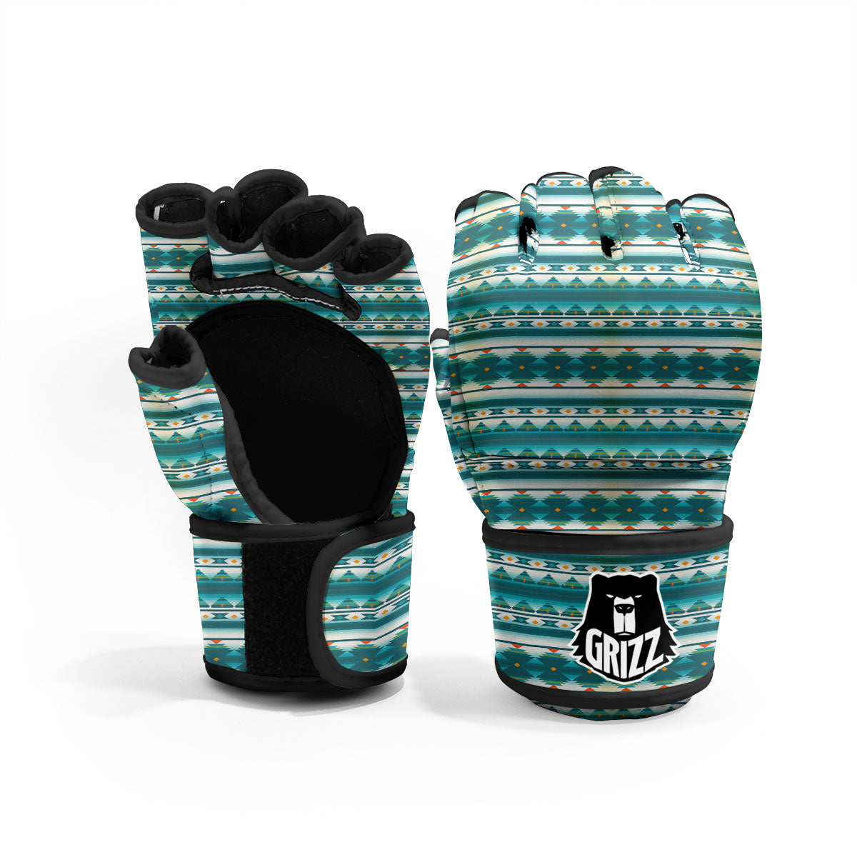 Native American Ethnic Print Pattern MMA Gloves-grizzshop