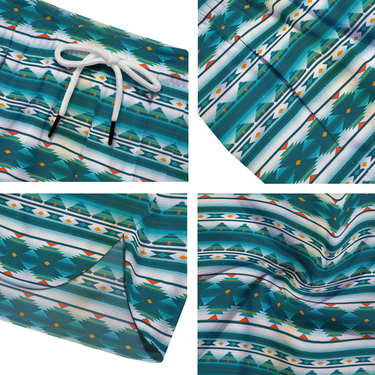Native American Ethnic Print Pattern Men's Running Shorts-grizzshop