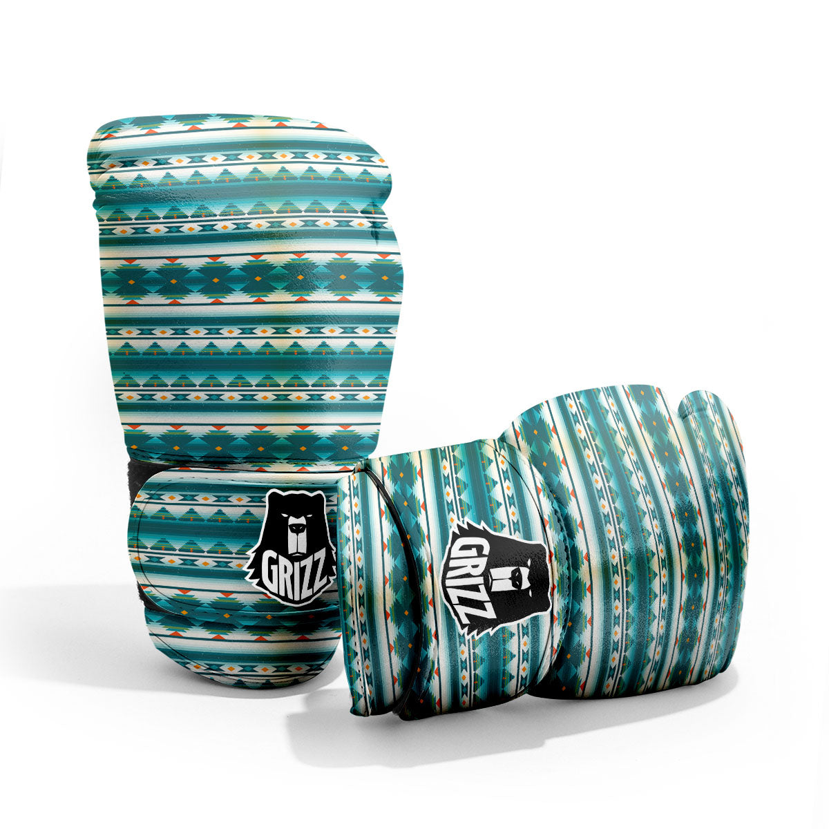 Native American Ethnic Print Pattern Pro Boxing Glove