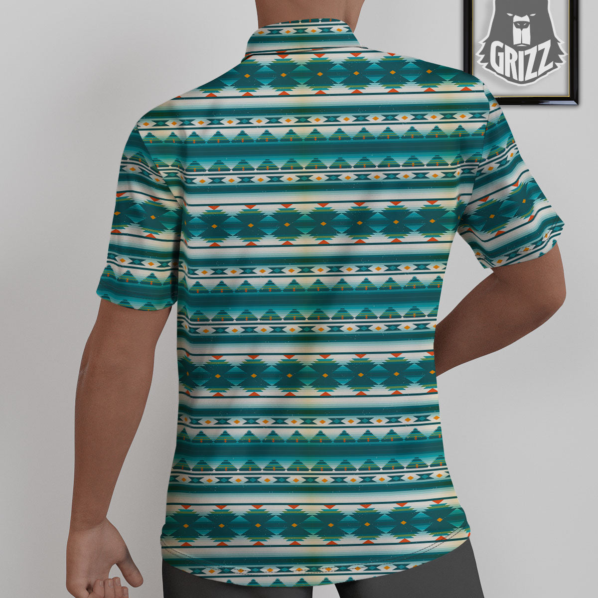 Native American Ethnic Print Pattern Untucked Shirts-grizzshop