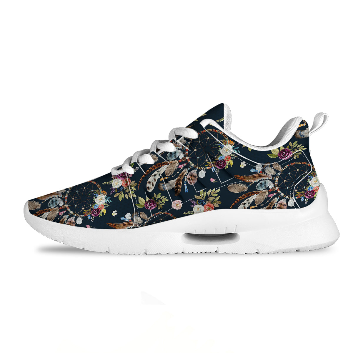 Native Dream Catcher Vintage Print Pattern Tennis Shoes-grizzshop