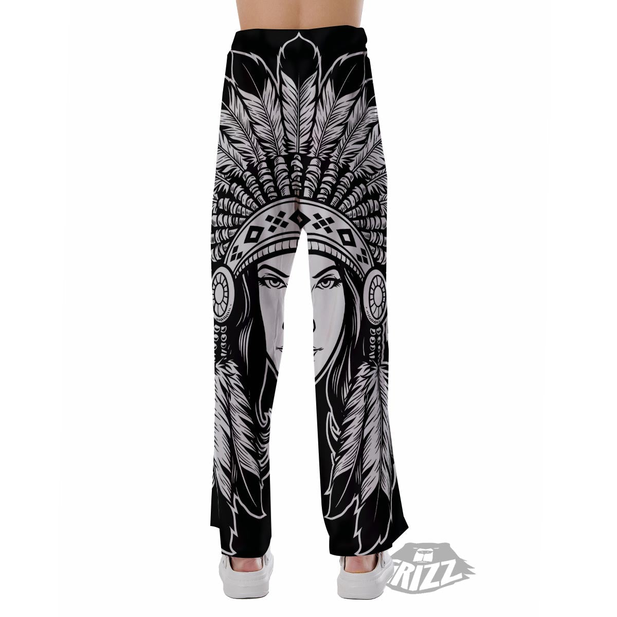 Native Indian Girl Tribal Print Pajama Pants-grizzshop