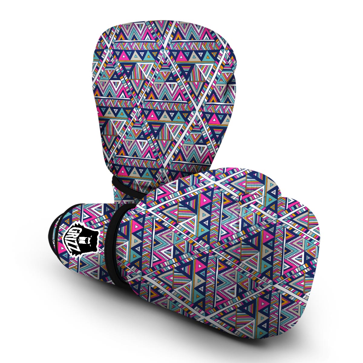Native Navajo American Indians Aztec Tribal Print Boxing Gloves-grizzshop