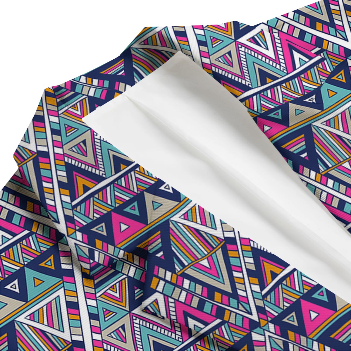Native Navajo American Indians Aztec Tribal Print Men's Blazer-grizzshop