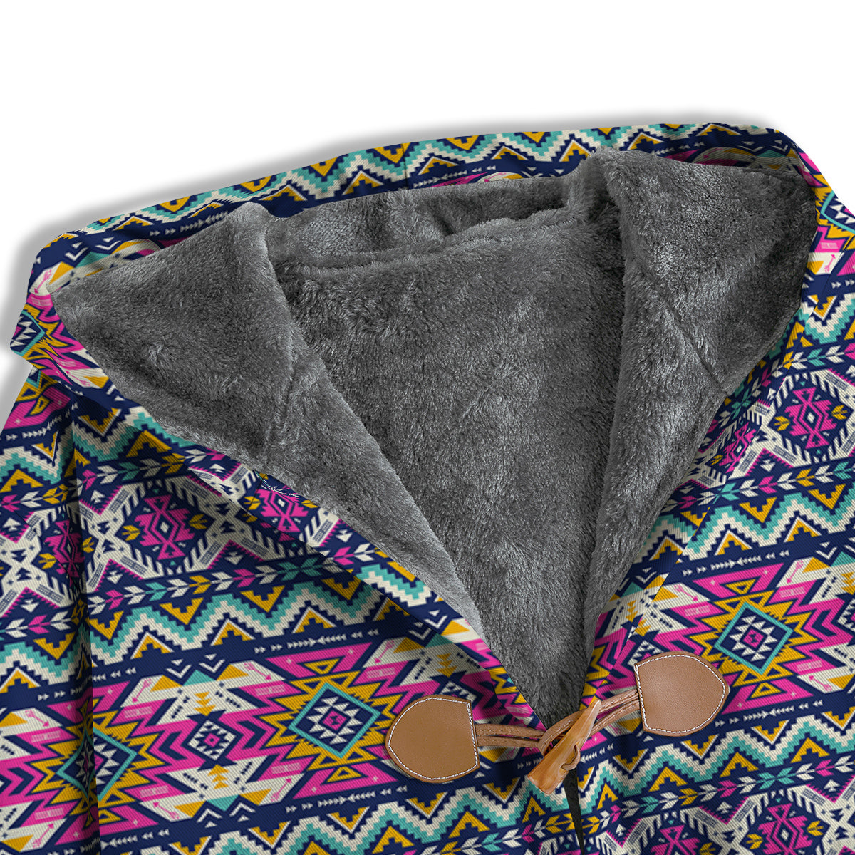 Native Navajo Colorful Geometric Print Men's Windbreaker Jacket-grizzshop
