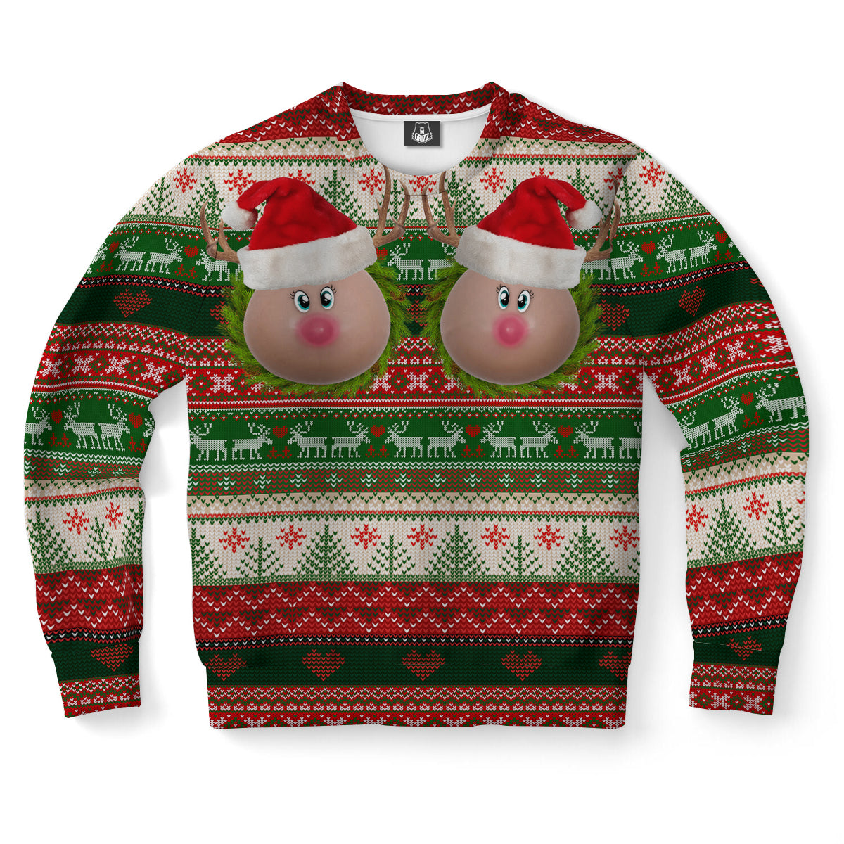 Naughty Reindeer Ugly Christmas Sweater-grizzshop
