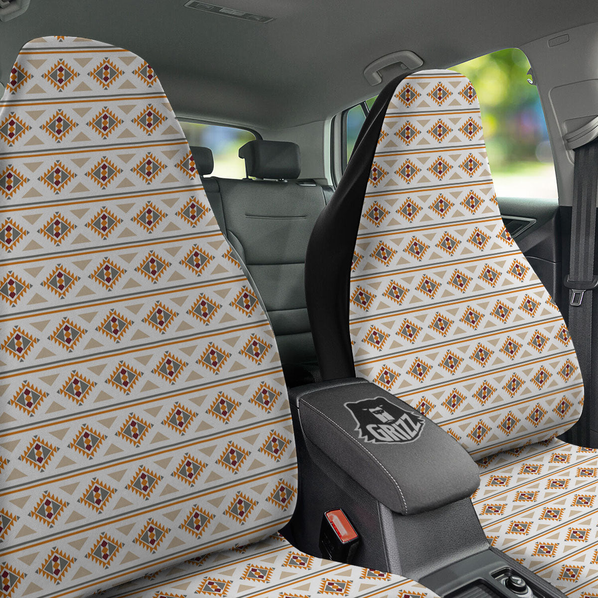 Navajo Ethnic Southwestern Print Pattern Car Seat Covers-grizzshop