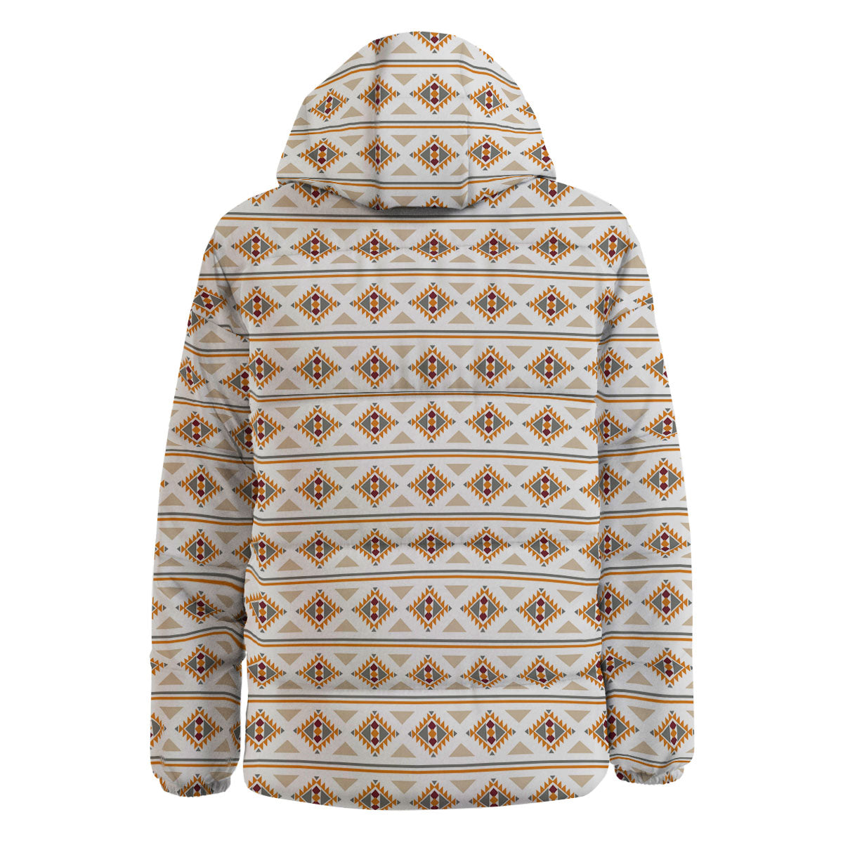Navajo Ethnic Southwestern Print Pattern Down Jacket-grizzshop