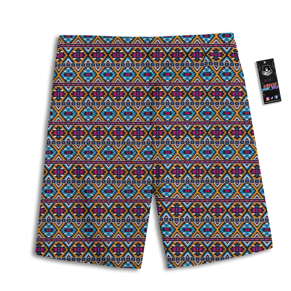 Piano Keyboard Print Men's Athletic Shorts