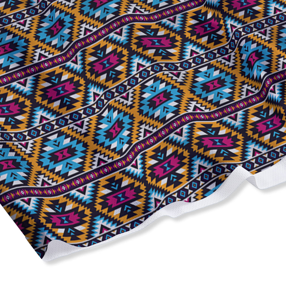 Navajo Geometric Ethnic Print Pattern Mesh Shorts