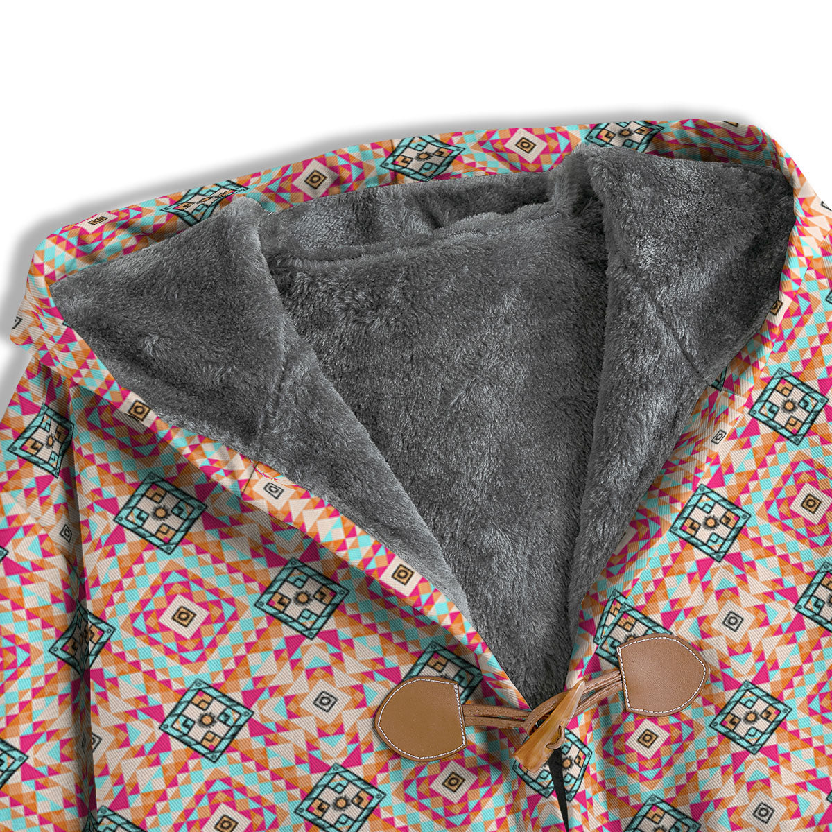 Navajo Geometric Native Print Men's Windbreaker Jacket-grizzshop
