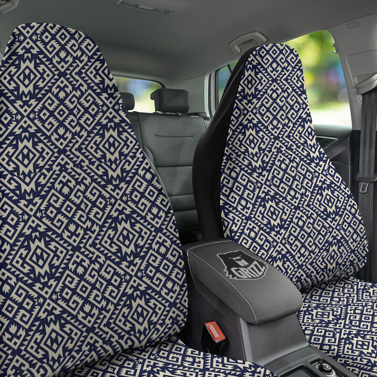 Navajo Native Indian Print Pattern Car Seat Covers-grizzshop