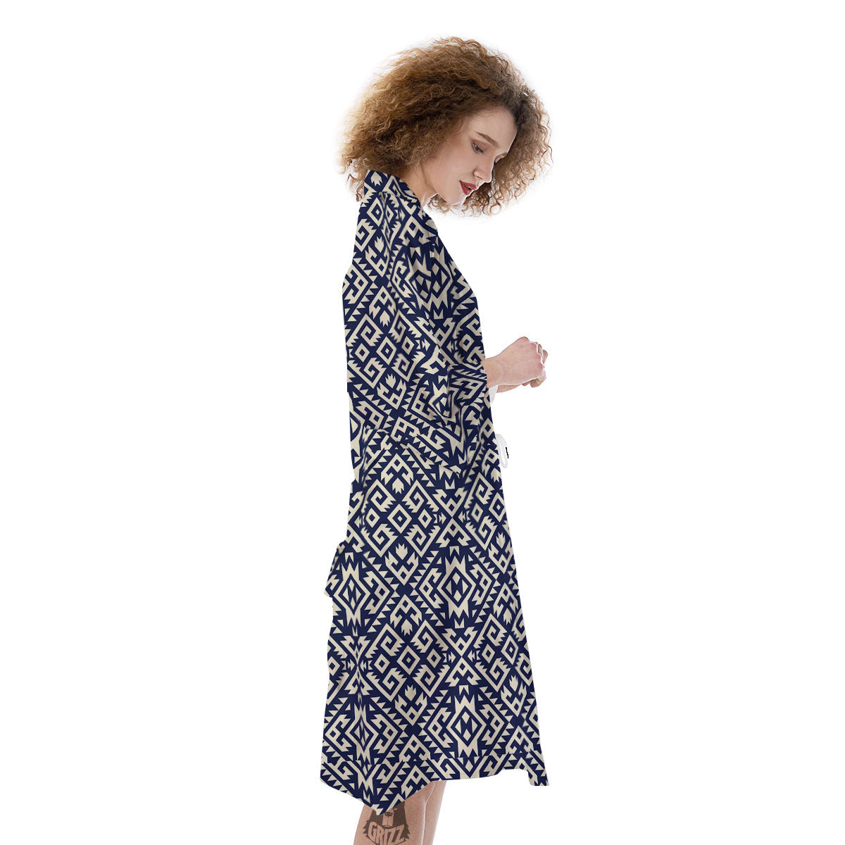 Navajo Native Indian Print Pattern Kimono-grizzshop