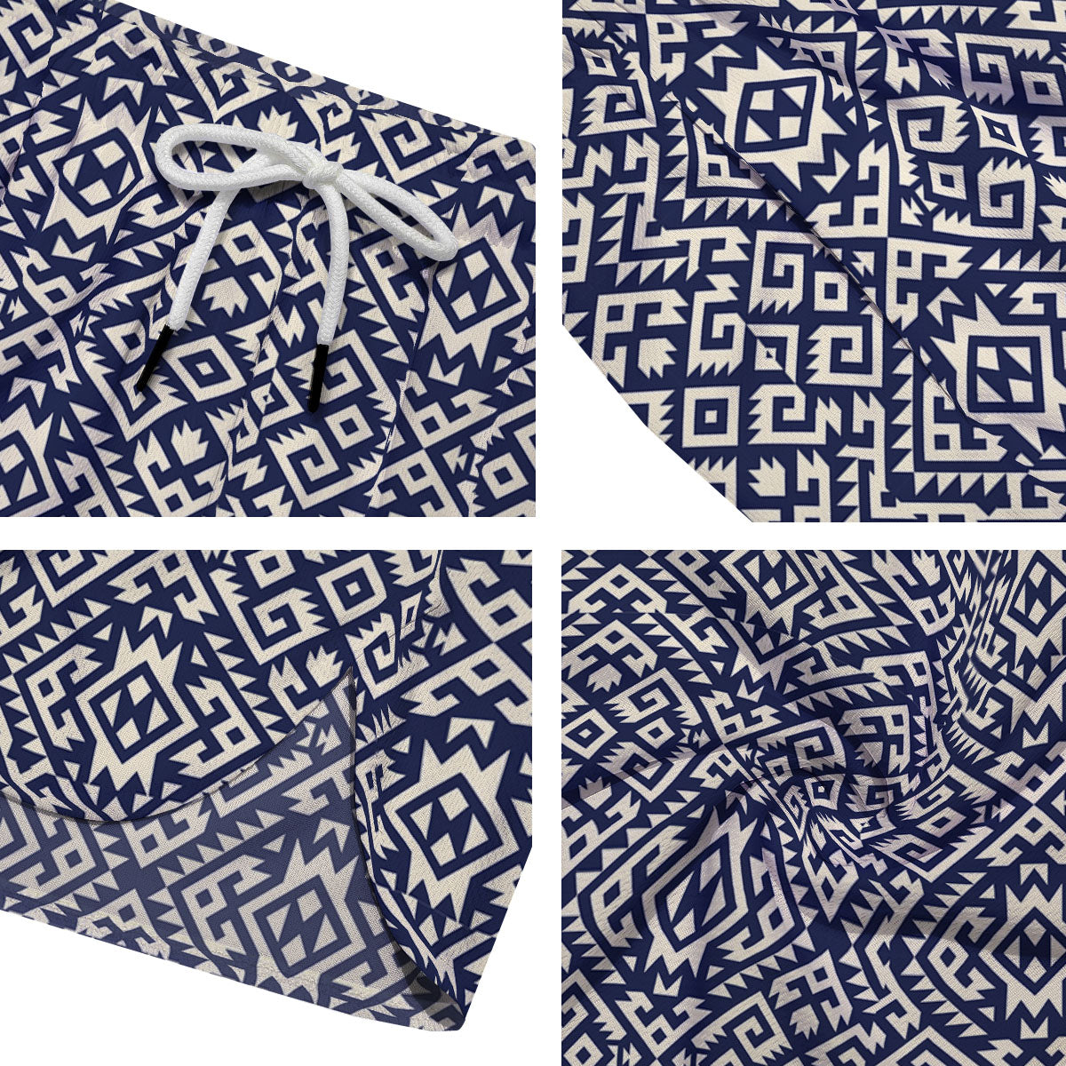Navajo Native Indian Print Pattern Men's Running Shorts-grizzshop