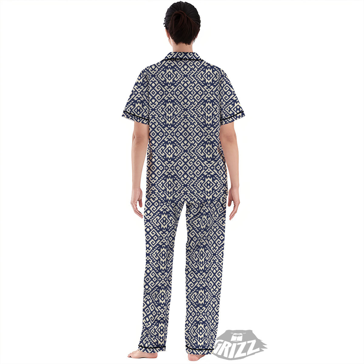 Navajo Native Indian Print Pattern Women's Pajamas Set-grizzshop