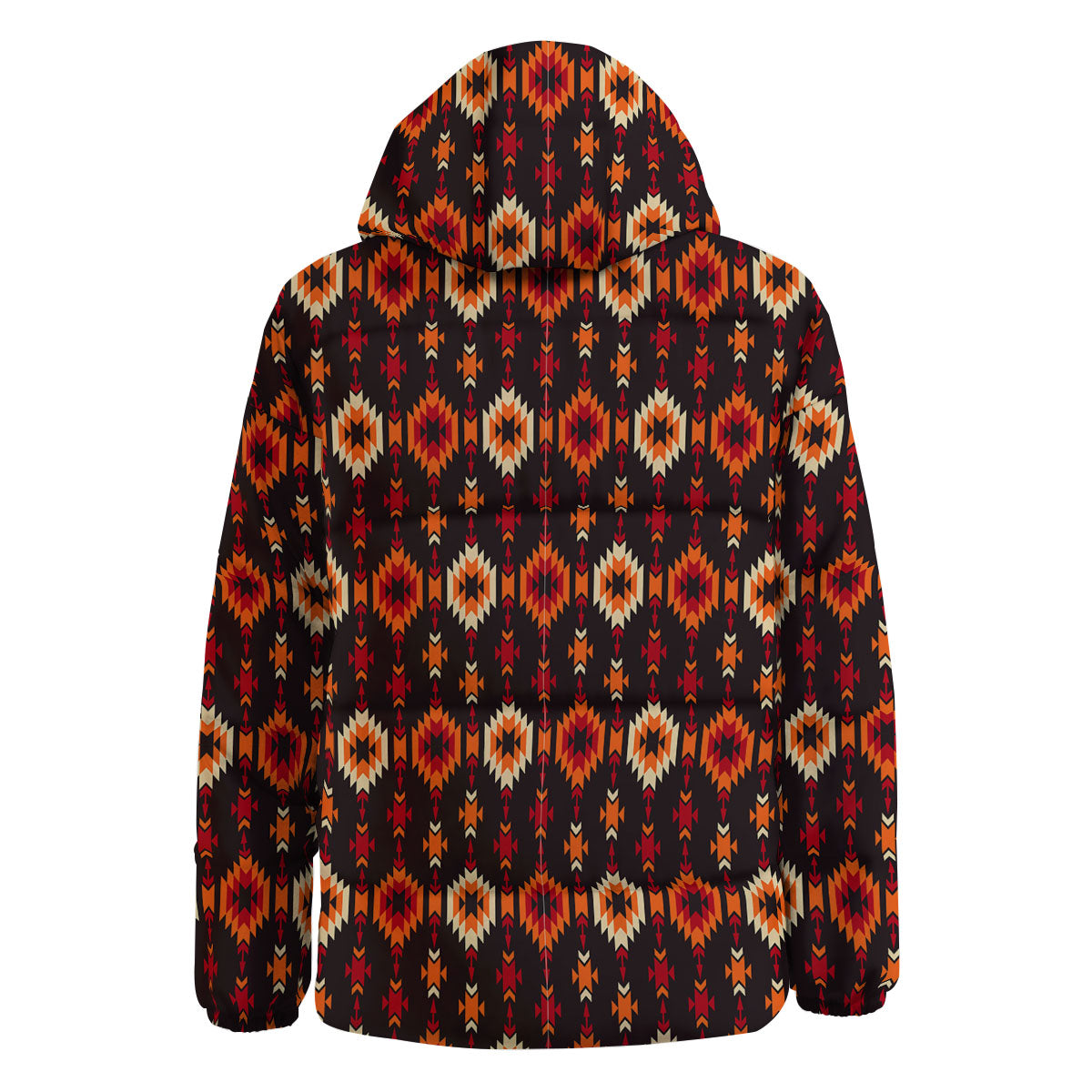 Navajo Native Pattern Down Jacket-grizzshop