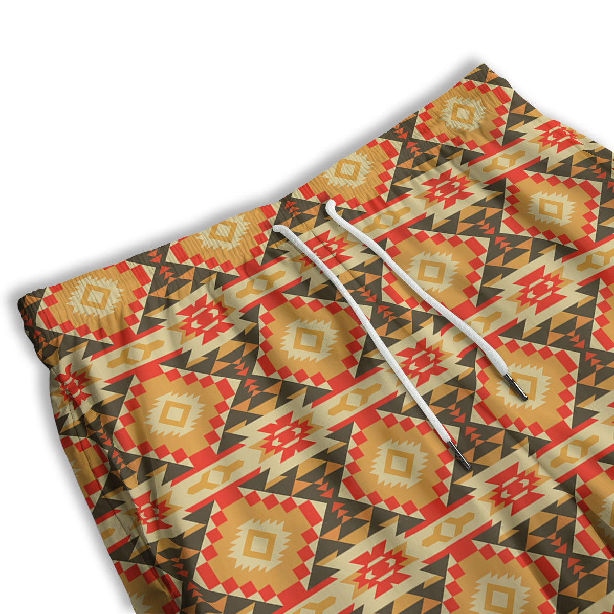Navajo Native Print Pattern Men's Athletic Shorts