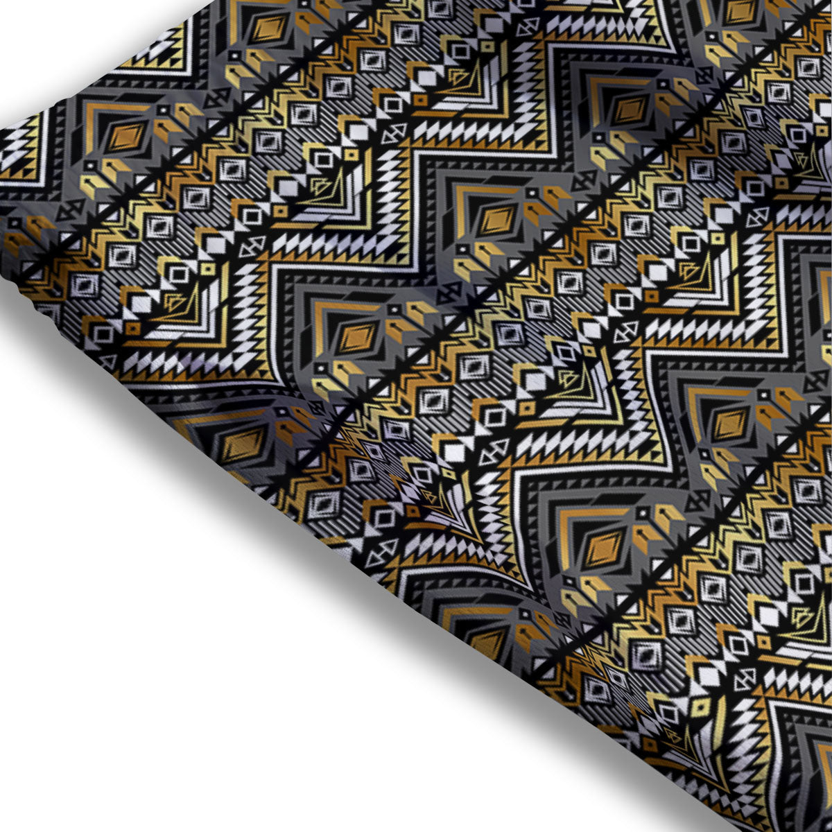 Navajo Native Tribal Print Pattern Mesh Shorts