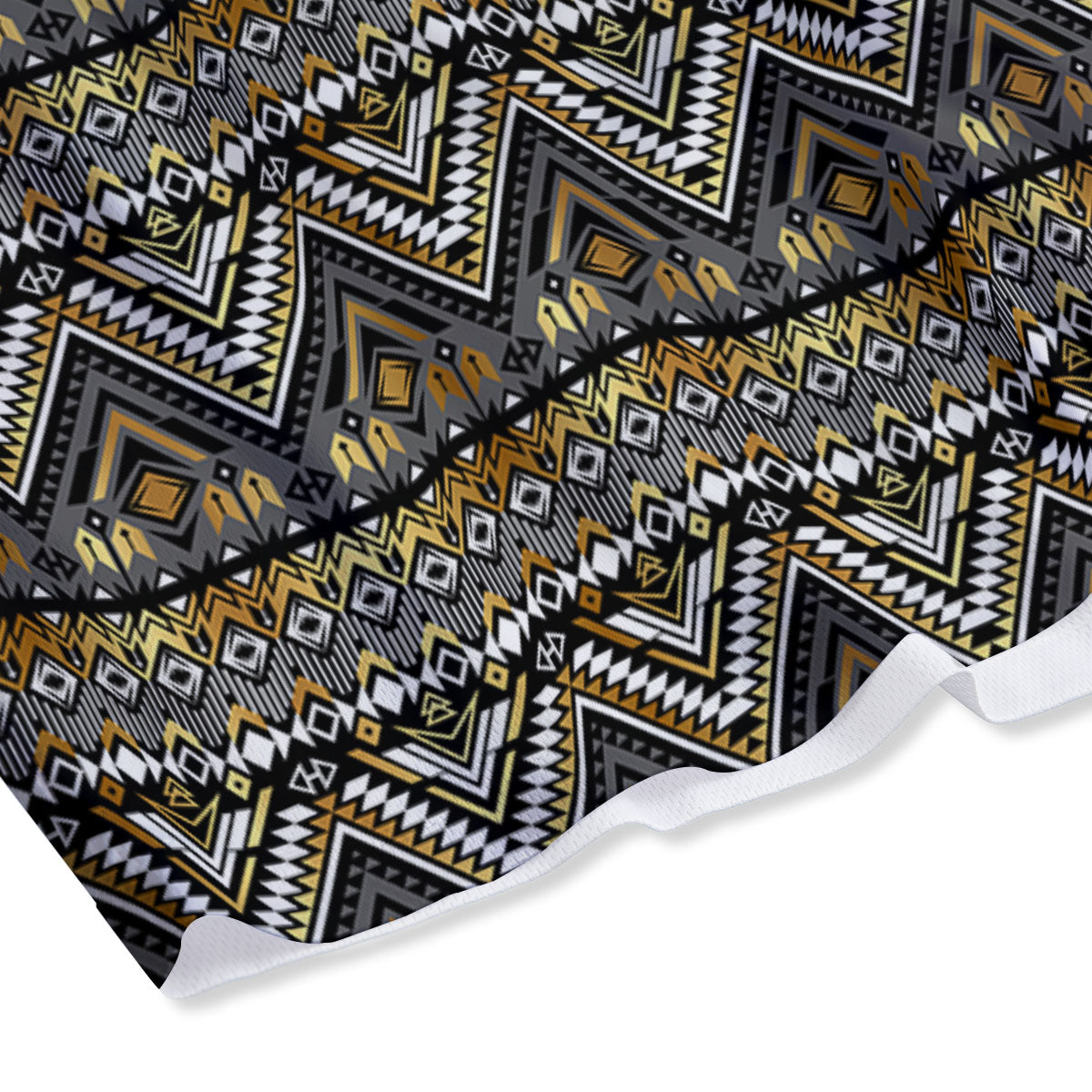 Navajo Native Tribal Print Pattern Mesh Shorts