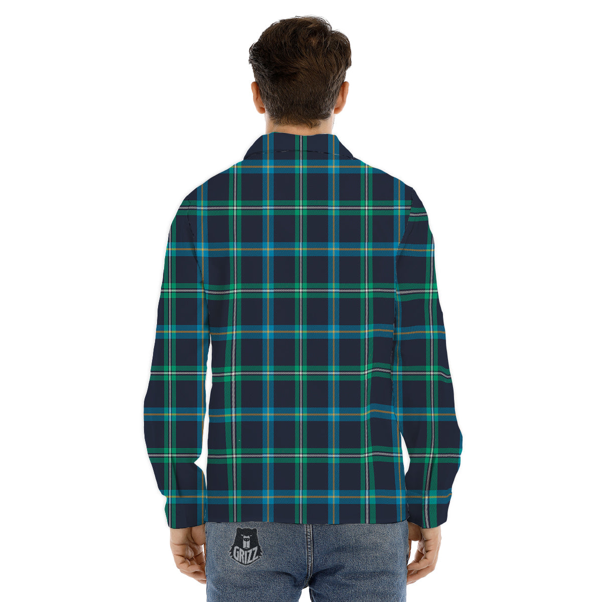 Navajo Retro Tribal Print Pattern Men's Dress Shirts-grizzshop